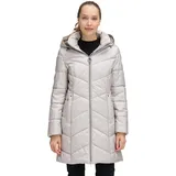 Betty Barclay Damen Outdoorjacke mit Abnehmbarer Kapuze 42, Silver Cloud - 42