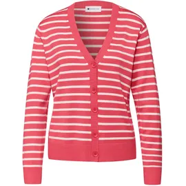STREET ONE Gestreifter Cardigan Rosa 40