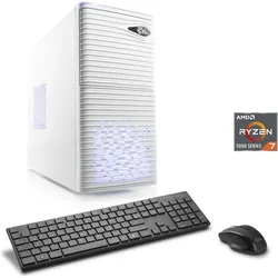 CSL Gaming-PC "Sprint V28124", weiß, Microsoft Windows 11 Home (64 Bit), 16 GB RAM 1000 GB SSD, Computer