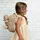 Perletti Rucksack mit abnehmbarem Teddybär milly. Maße 26x21x8 cm - Braun