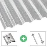 Gutta Sinus 76/18 Acryl 200 x 104,5 cm 3 mm klar