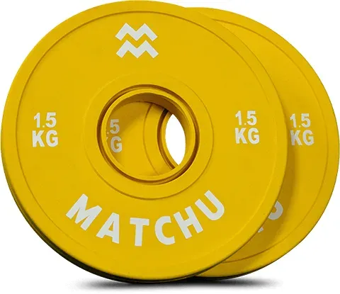 Matchu Sports FRACTIONAL PLATE 1,5 KG - 2 Stück - Gelb - 2 x 1,5 KG