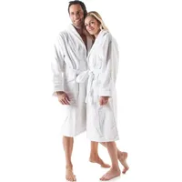 aqua-textil Bademantel Morgenmantel Frottee Mantel Biese für Sie&Ihn Rügen weiß XXL, Baumwolle weiß XXL