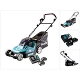 Makita Makita, DLM 432 RM2 Akku Rasenmäher 36 V ( 2x 18 V ) 43 cm Brushless + 2x Akku 4,0 Ah + Ladegerät