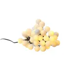 MARELIDA LED Solar Lichterkette Berry Cherry 30 weiße Kugeln Bälle 8Modi 4,5m Sensor