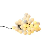 MARELIDA LED Solar Lichterkette Berry Cherry 30 weiße Kugeln Bälle 8Modi 4,5m Sensor