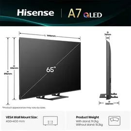 Hisense 65A7Q 65 Zoll QLED 4K Smart TV