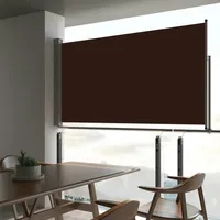 vidaXL Ausziehbare Seitenmarkise 160x300 cm Braun