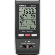 VOLTCRAFT VC121 PV Solar-Panel-Messgerät bis 800 W Anzeige Strom Spannung Leistung Kurzschluss