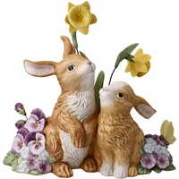 Goebel Osterhase »Frühlingserwachen«, Sammelfigur, Hasenpaar mit Blumen bunt