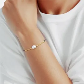 yokoamii Y513 Perlenarmband gelb mit Süßwasser-Zuchtperle