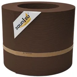 zaun zu® Sichtschutz Rille PP für Doppelstabmatten Zaun Braun 26m