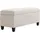 Homcom Sitzbank Polsterbank mit Stauraum Truhenbank Flur Schlafzimmer Wohnzimmer leinenartiges Polyester Gummiholz Cremeweiß 100 x 40 x 44 cm
