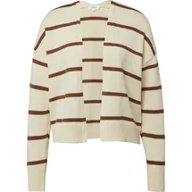s.Oliver Gestreifter Cardigan aus Baumwollmix Beige S