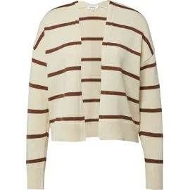 s.Oliver Gestreifter Cardigan aus Baumwollmix Beige S
