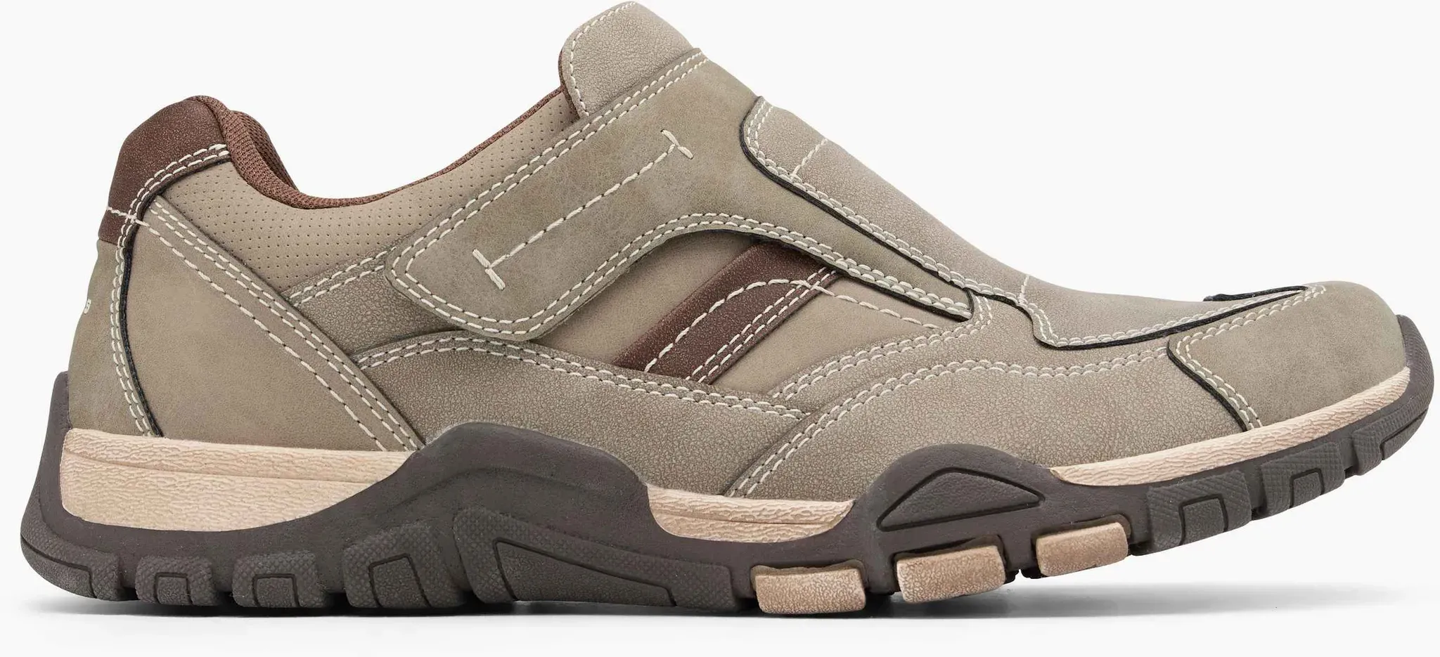 Memphis One  Halbschuh Taupe, Herren, Größe: 40, Material: PU/Textil - Memphis One  Halbschuh Taupe, Herren, Größe: 40, Material: PU/Textil - man - Taupe