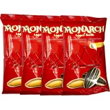 Gestreifte Sonnenblumenkerne Monarch geröstet ungesalzen 300g 4er Set