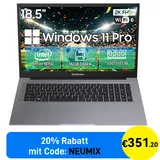 Blackview Aacebook 10 18,5" Intel N150 16 GB RAM 512 GB SSD Intel GMA 3150 Windows 11 Pro Grau