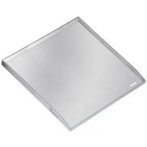 BBQ-Toro Grillplatte 40 x 41,5 cm Edelstahl Silber/Weiß