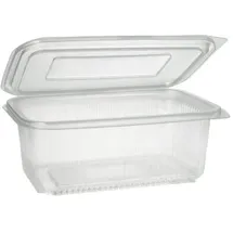 Papstar Verpackungsbecher mit Klappdeckeln 50 St. Transparent