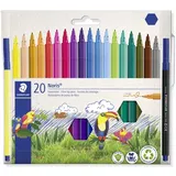 Staedtler Fasermaler Noris 326 C20 Permanent-Marker Rundspitze Gemischte Farben 20 Stück(e)