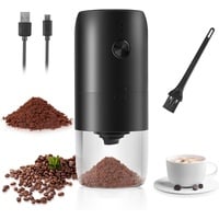 Weinsamkeit Kaffeemühle, USB Wiederaufladbare Elektrische Kaffeemühle mit Keramik Kegelmahlwerk Einstellbarer Grobheit Espresso Kaffee Mühle Tragbare Elektrisch Mühlen für Kaffeebohnen Gewürze Bohnen