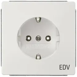 Siemens 5UB18251 DELTA style Steckdose mit Bedruckung EDV, platinmetallic