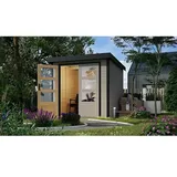 Karibu Jupiter D 2,29 x 2,35 m Wassergrau