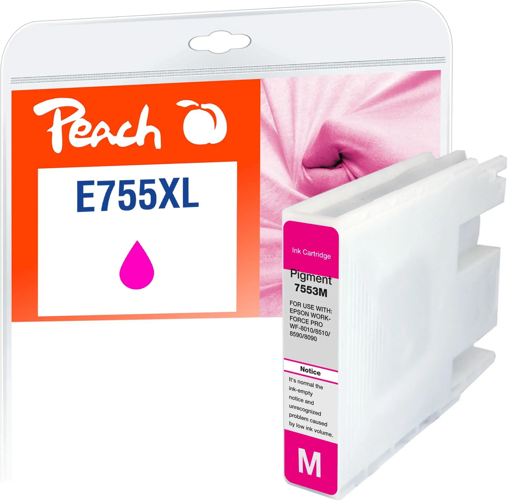 Peach Tintenpatrone XL magenta kompatibel zu Epson T7553M, C13T755340