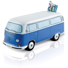 VW Collection - Volkswagen Spar-Büchse-Schwein-Dose im T2 Bus Design (Classic Bus/Blau)