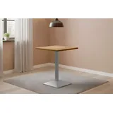 ab:stil.art.moebel Bistrotisch 50 x 50 x 50 cm naturfarben/silber