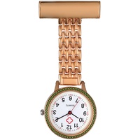 Silverora 1PCS Kristall Krankenschwester Uhr Damen Mädchen zum Anstecken mit Stethoskop Revers Anhänger Taschen Abzeichen Brosche Uhren für Arzt Krankenschwester