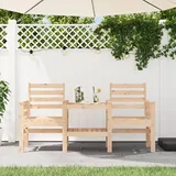 Prolenta Premium Gartenbank Mit Tisch 2-sitzer Massivholz Kiefer