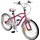 ACTIONBIKES MOTORS Actionbikes Kinderfahrrad Cruiser 20 Zoll, Rosa/Türkis, verstellbar, Seitenständer, V-Brake-Bremsen (Rosa)