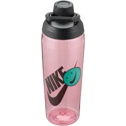 NIKE TR Hypercharge Chug Bottle Trinkflasche aus Tritan - für Kohlensäurehaltige Getränke geeignet - 709 ml 619 pink salt/black/black