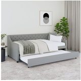 Home Affaire Ausziehbett »Kempton, Polster - Daybed, Gästebett, amerikanischer Stil«, grau