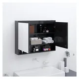 vidaXL 80 cm schwarz