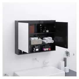 vidaXL 80 cm schwarz