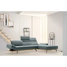 creation by rolf benz Ecksofa »CR.420, Designecksofa, L-Form« in 2 Qualitäten, Holzrahmen in Eiche Natur oder Nußbaum, Breite 313 cm