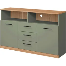 OTTO home Sideboard Ribe 130 x 80 x 35 cm Grün