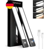 EZVALO Schrankbeleuchtung LED 25CM, 80 LED Schrankleuchte Kabellos Mit Bewegungs