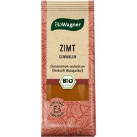 BioWagner - Bio Zimt gemahlen | verfeinert Desserts, Kaffee, Glühwein oder eingekochtes Obst | naturbelassene Bio-Zutaten | recyclebare Verpackung | 40 g