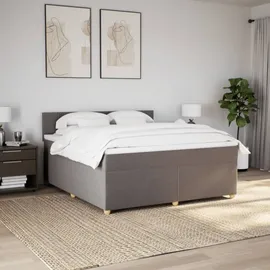 vidaXL Boxspringbett 180 x 200 cm Taupe