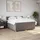 vidaXL Boxspringbett 180 x 200 cm Taupe