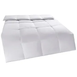 MY HOME Daunenbettdecke MY HOME "Cavanelle, Bettdecke in 135x200 cm & 155x220 cm", weiß, B:155cm L:220cm, Bezug: 100% Baumwolle. Füllung: 80% Daunen, 20% Federn, Bettdecken, Bettdecken, Sommer, Winter, Decke, Made in Germany, Downpass