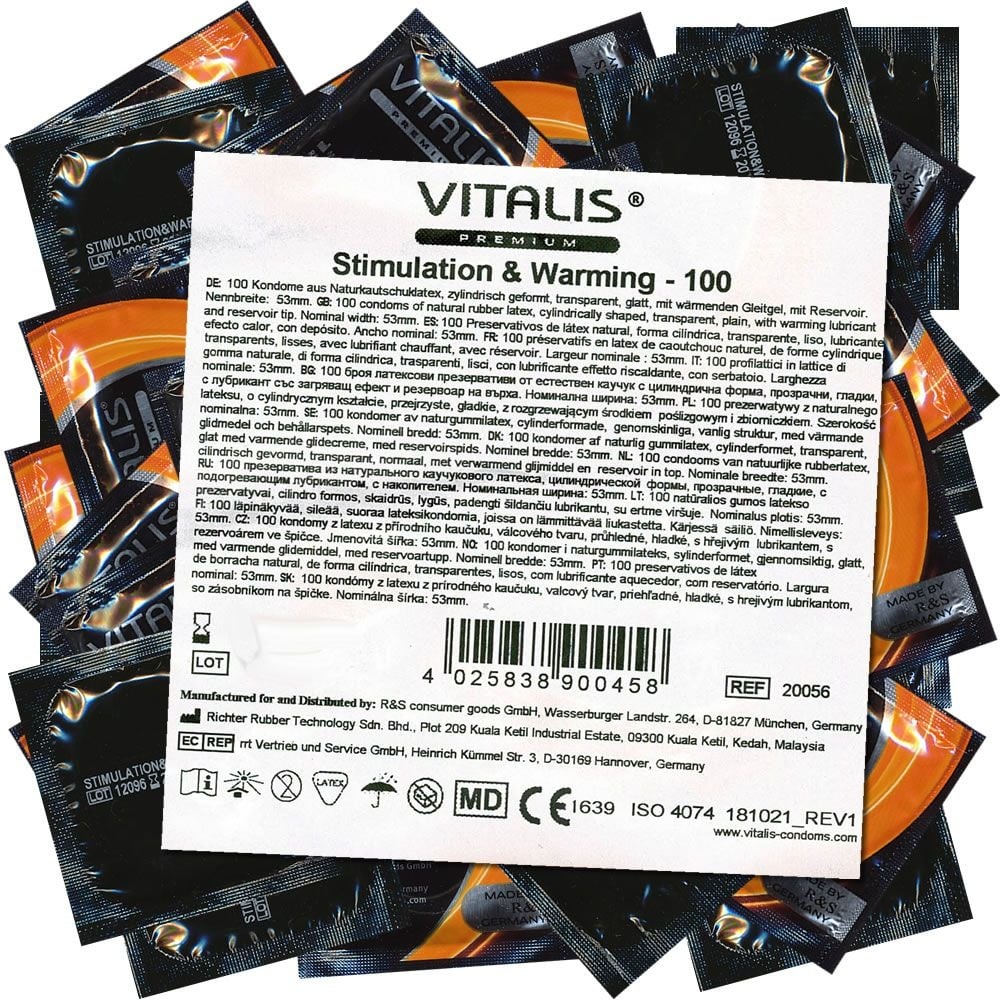 Vitalis Premium *Stimulation & Warming* Kondome 100 St transparent