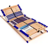 Lattenrost Comfort 44® Vario, Schlummerparadies, Kopfteil manuell verstellbar, Fußteil manuell verstellbar, aus 100% BUCHE, 10 Jahre Garantie, fertig montiert, SCHULTERFRÄSUNG 90 cm x 190 cm x 7,5 cm