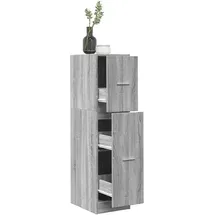 vidaXL Apothekerschrank Betongrau 30 x 41 x 118 cm Grau