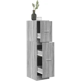 vidaXL Apothekerschrank Betongrau 30 x 41 x 118 cm Grau