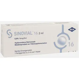 ibsa pharma gmbh Sinovial 16 2 Ml 0,8% 16mg/2ml Hyaluronsäure-na